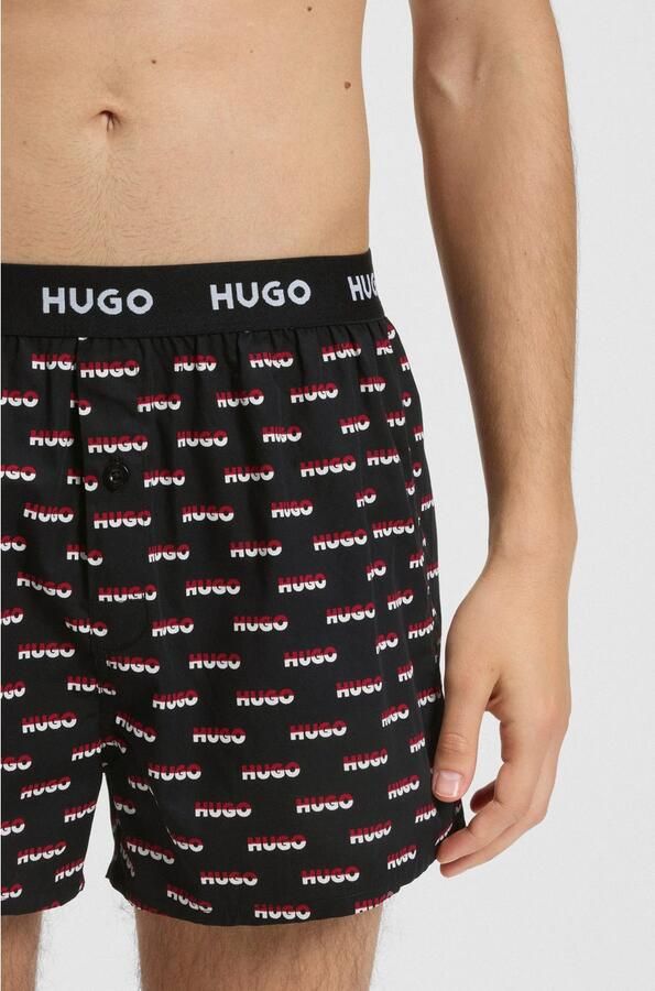HUGO underwear Geweven boxershort WOVEN BOXER TR Webboxer met HUGO opdruk (3 stuks) - Foto 2