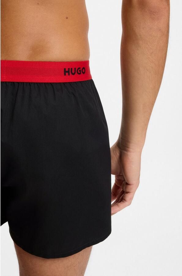 HUGO underwear Geweven boxershort WOVEN BOXER TR Webboxer met HUGO opdruk (3 stuks) - Foto 3