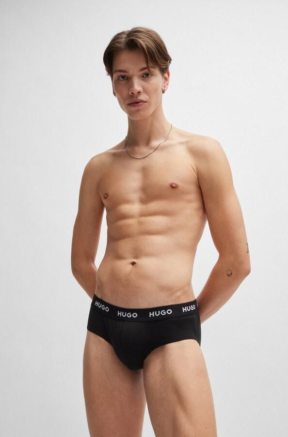 HUGO underwear Heupslip HIPBRIEF TRIPLETPACK met modieuze hugo logo-elastische tailleband (3 stuks) - Foto 8