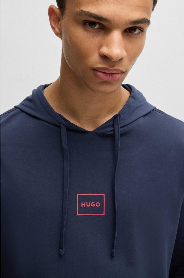 HUGO Hoodie met labelprint model 'Laze' - Foto 2