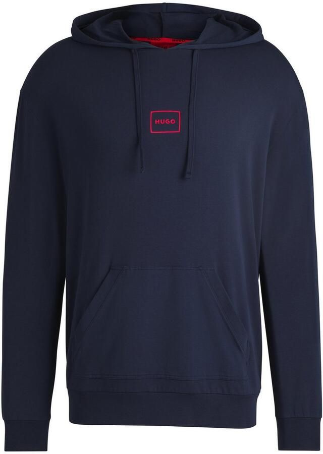 HUGO Hoodie met labelprint model 'Laze'