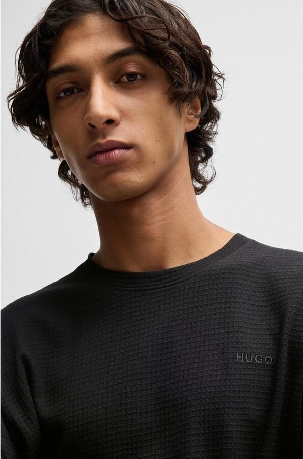 HUGO Shirt met lange mouwen en ronde hals model 'Austin' - Foto 3