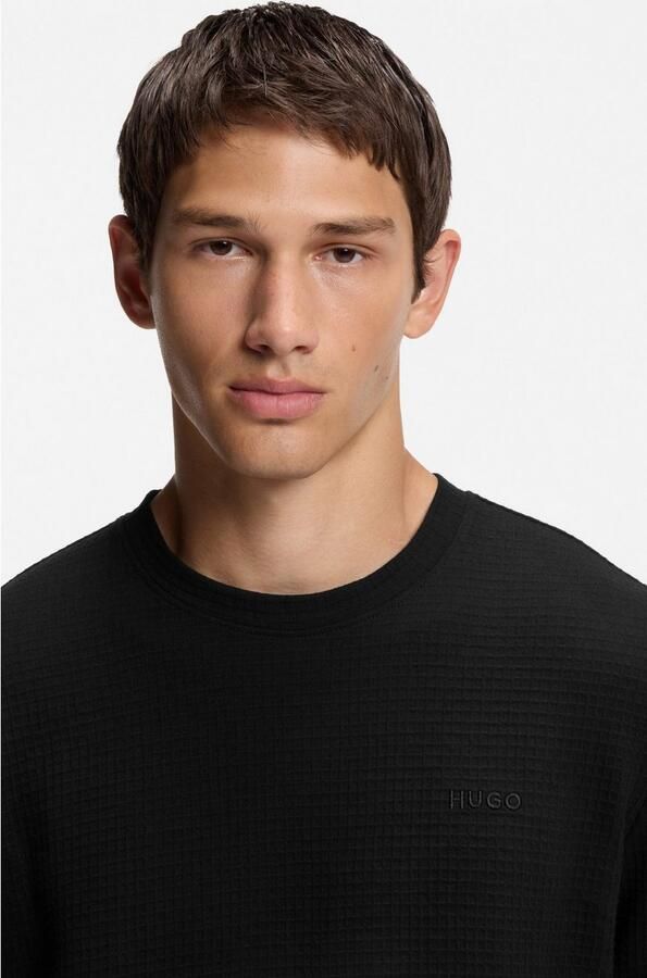 HUGO Shirt met lange mouwen en ronde hals model 'Austin' - Foto 4