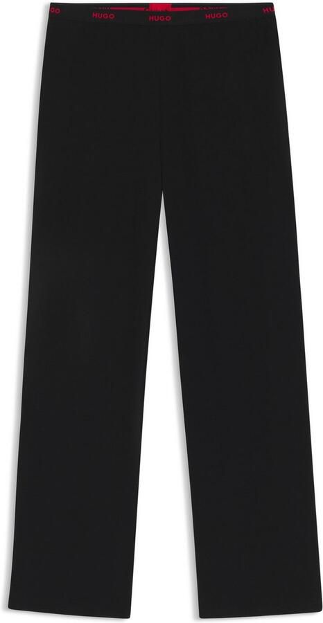 HUGO Regular fit pyjamabroek van een mix van katoenjersey model 'STYLE ID PANTS' - Foto 4