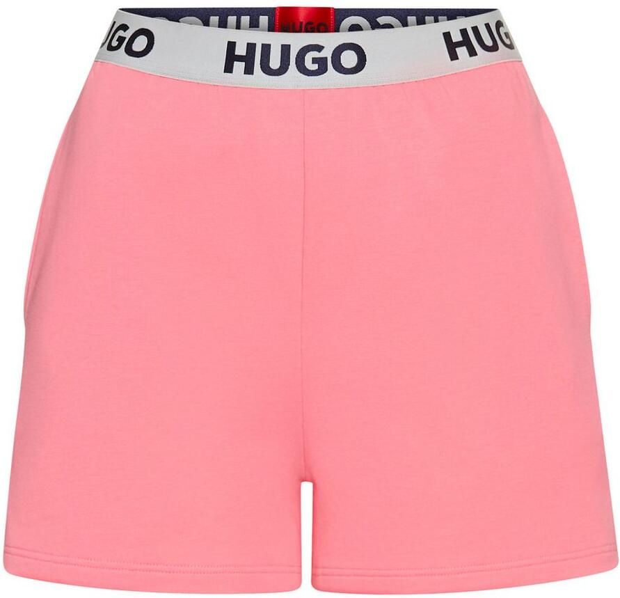 HUGO underwear Pyjamabroek SPORTY LOGO_SHORTS met elastische taille