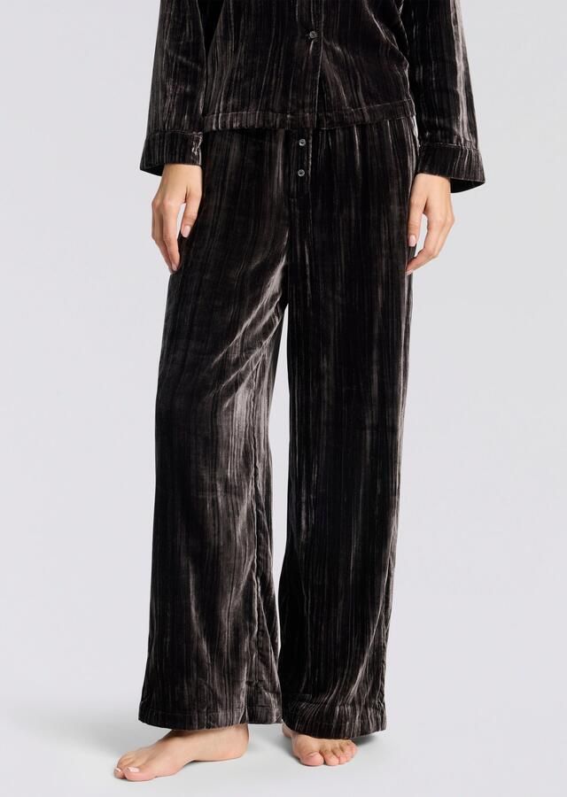 HUGO underwear Pyjamabroek Velvet van zacht materiaal met elastische tailleband - Foto 4