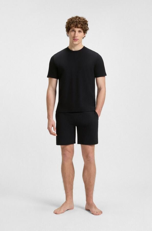 HUGO Regular fit sweatshorts met structuurmotief model 'Austin' - Foto 11