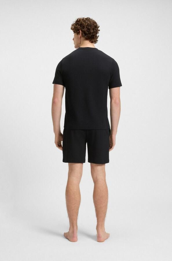 HUGO Regular fit sweatshorts met structuurmotief model 'Austin' - Foto 12