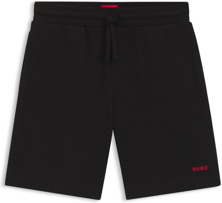 HUGO Regular fit sweatshorts met structuurmotief model 'Austin' - Foto 15