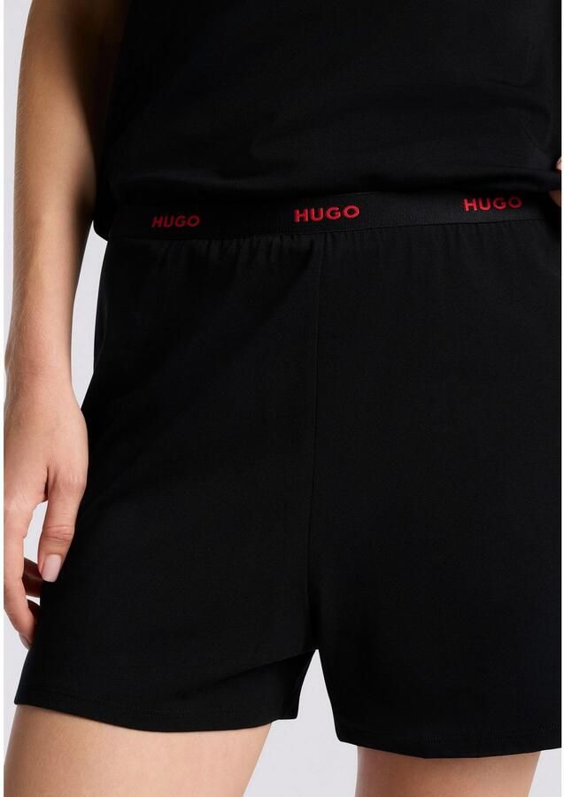 HUGO Relaxed fit korte pyjamabroek van katoenmix model ' ID SHORTS' - Foto 2