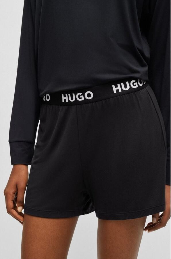 HUGO underwear Pyjamashort UNITE Shorts met hugo logo-elastiekband aan de tailleband - Foto 4