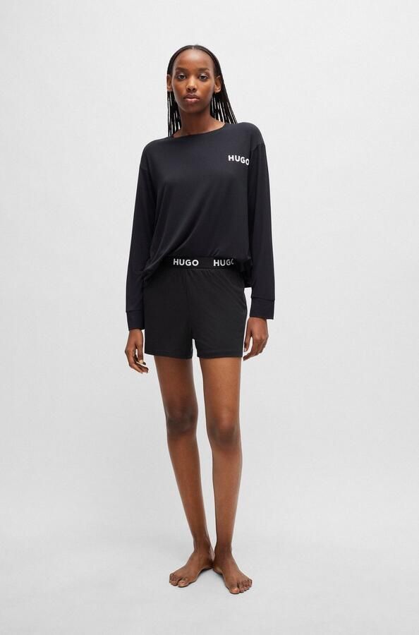 HUGO underwear Pyjamashort UNITE Shorts met hugo logo-elastiekband aan de tailleband - Foto 7