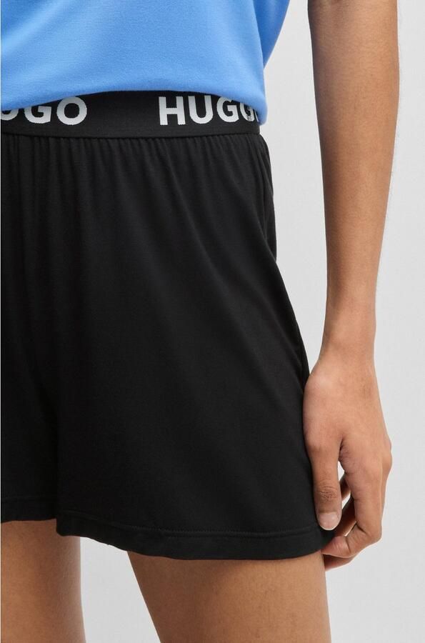 HUGO underwear Pyjamashort UNITE Shorts met hugo logo-elastiekband aan de tailleband - Foto 5