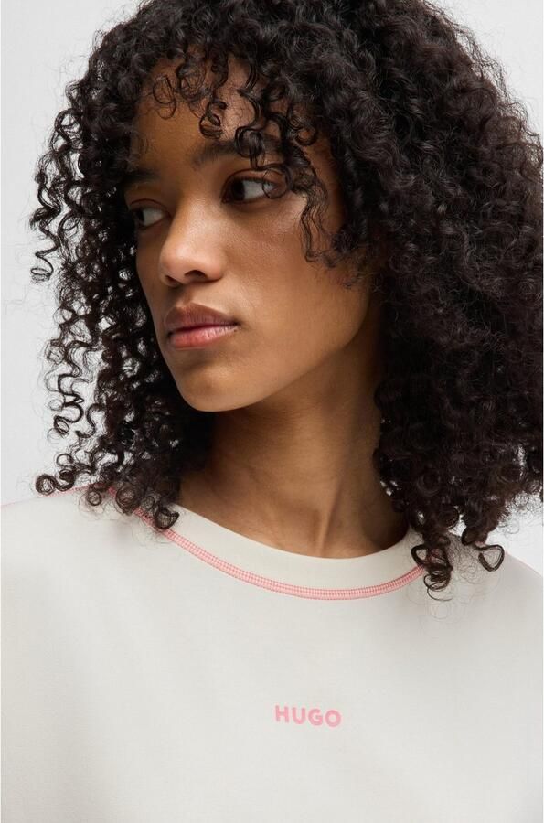 HUGO underwear Shortama NITE_SET contrasterende naden relaxed fit - Foto 3