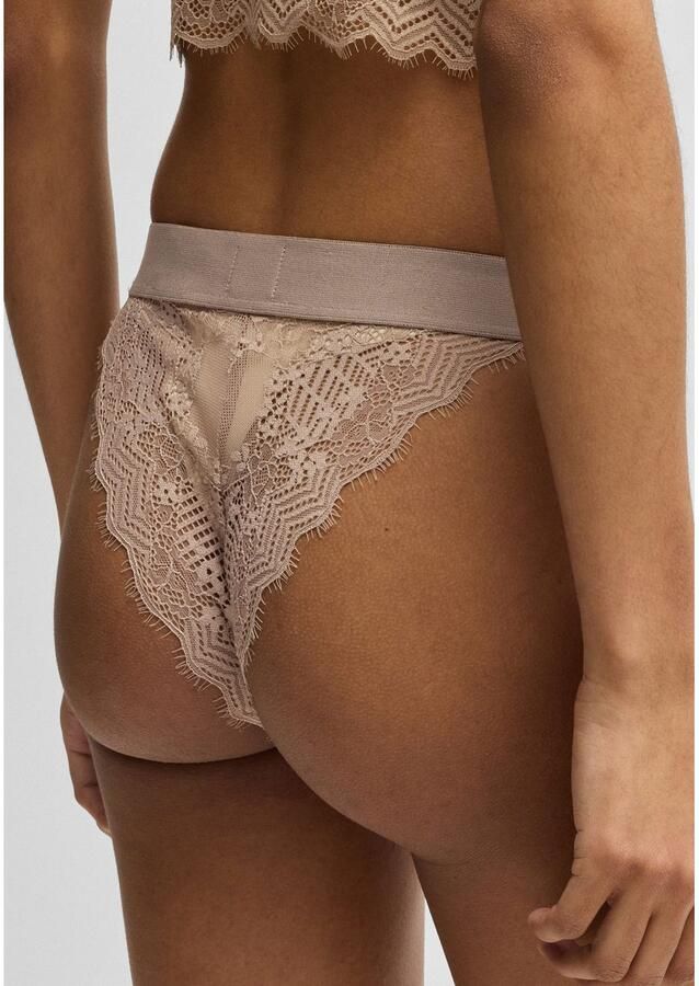 HUGO underwear Slip BRIEF RL LACE van stretch-kant met logo op de band