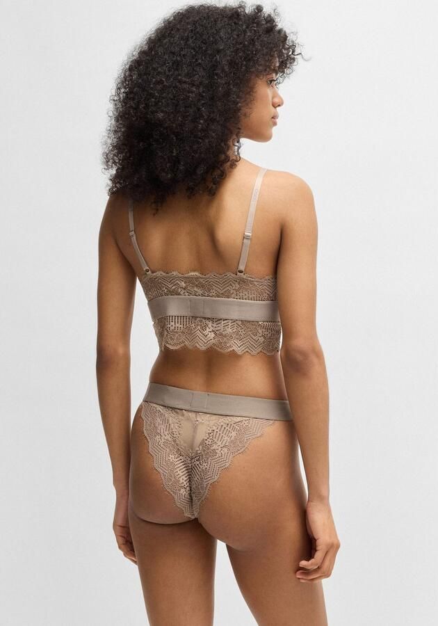 HUGO underwear Slip BRIEF RL LACE van stretch-kant met logo op de band - Foto 4