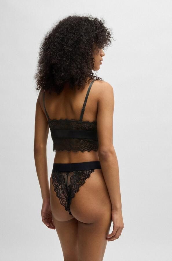 HUGO underwear Slip BRIEF RL LACE van stretch-kant met logo op de band - Foto 3