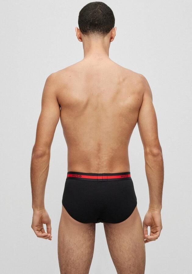 HUGO underwear Slip met contraststrepen en logo-opschriften op de tailleband (set 3 stuks In driepack) - Foto 6