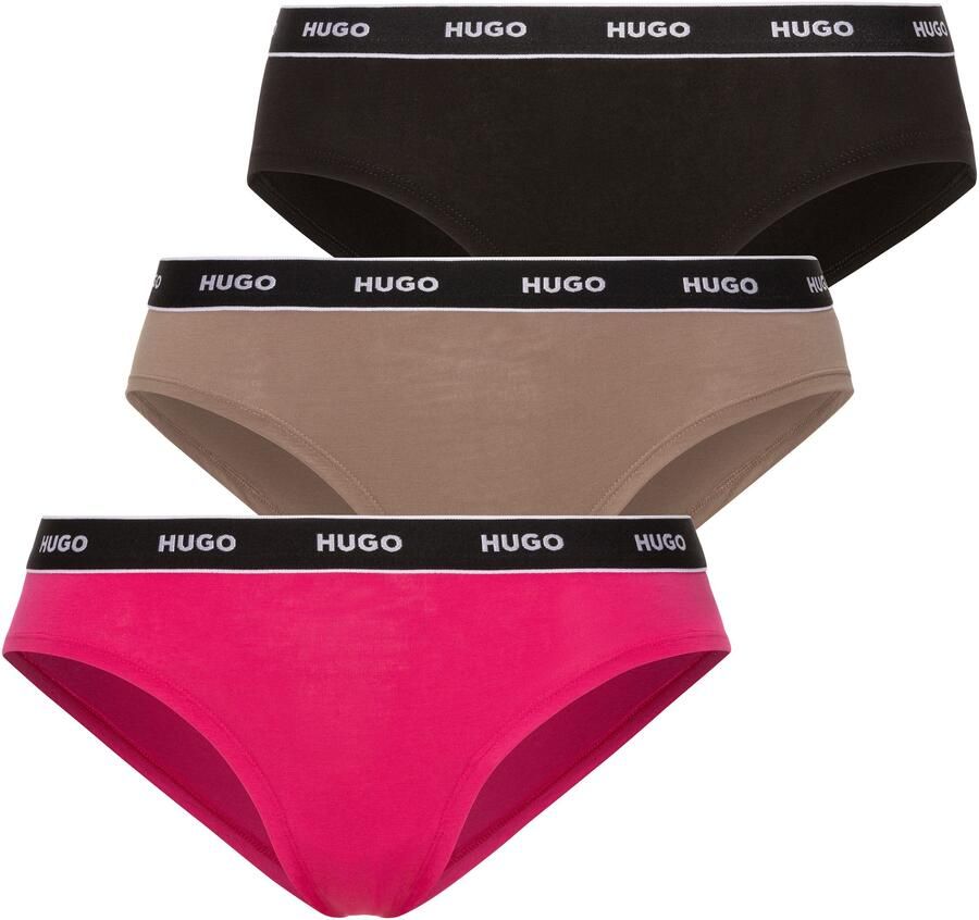 HUGO underwear Slip TRIPLET BRIEF STRIPE met contrasterende logo-band (3 stuks) - Foto 2