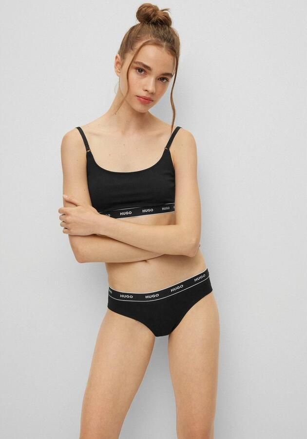 HUGO underwear Slip TRIPLET BRIEF STRIPE met hugo logo-elastisch tailleband (3 stuks) - Foto 3