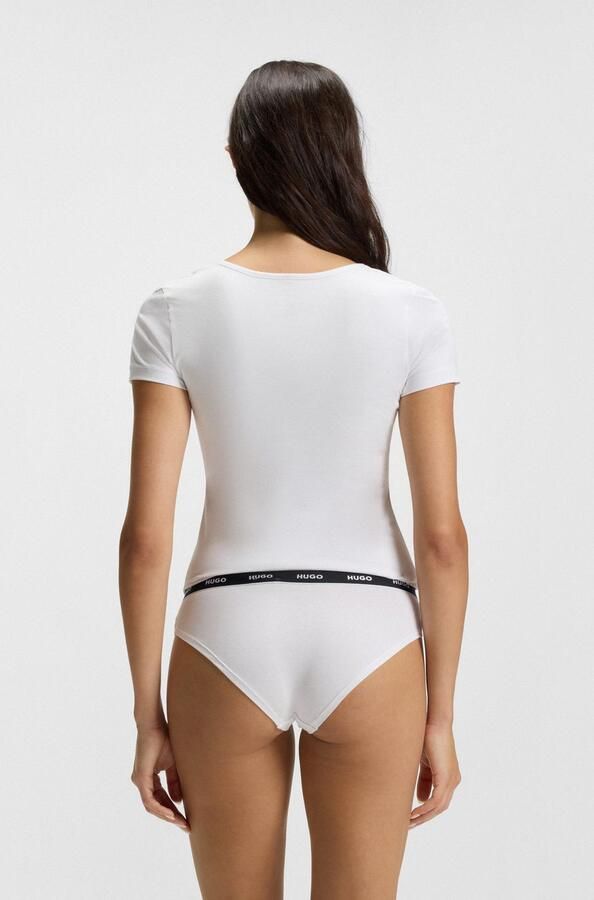 HUGO underwear Slip TRIPLET BRIEF STRIPE met hugo logo-elastisch tailleband (3 stuks) - Foto 3