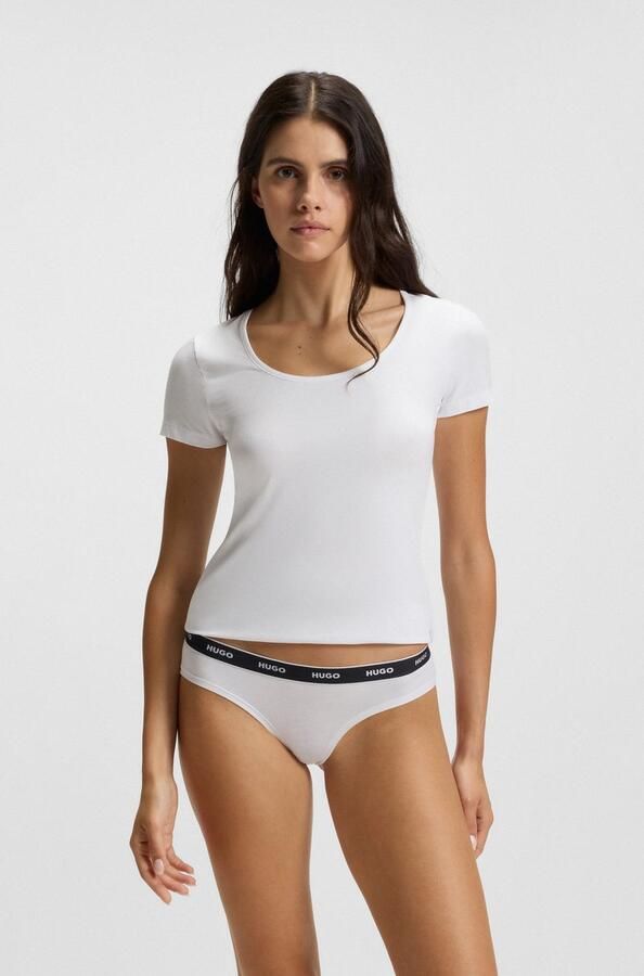 HUGO underwear Slip TRIPLET BRIEF STRIPE met hugo logo-elastisch tailleband (3 stuks) - Foto 5