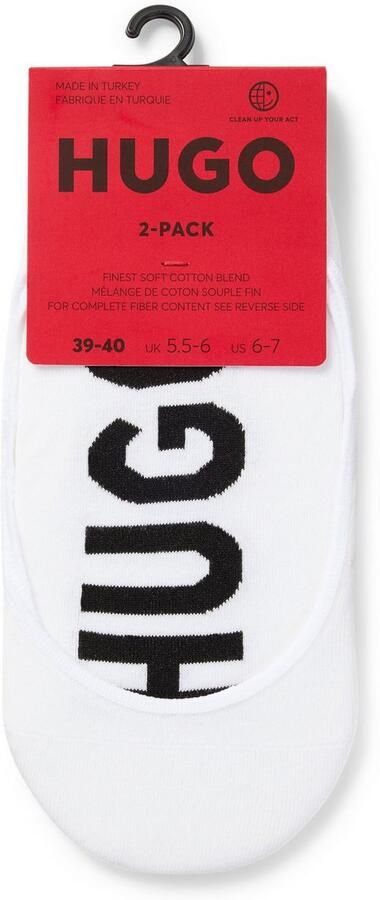 HUGO underwear Sneakersokken 2P INVISIBLE W met hugo logo-opschrift onder de zool (set 2 paar 2 stuks) - Foto 6