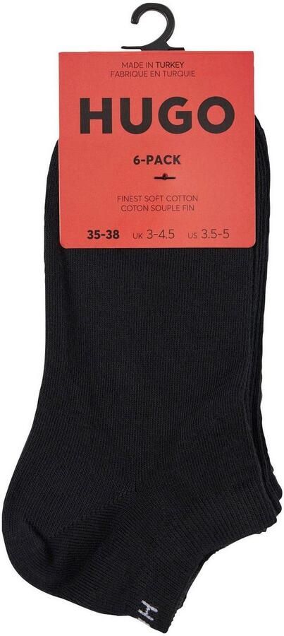 HUGO underwear Sneakersokken Socken 6P AS UNI CC W 10 met merkopschrift op de boorden (6 paar) - Foto 4