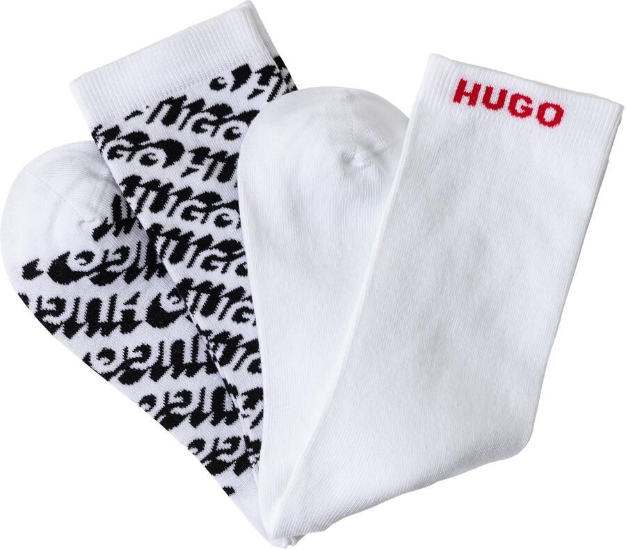 HUGO underwear Sokken 2P RS LOGO ALLOVER C (set 2 paar 2 stuks) - Foto 2