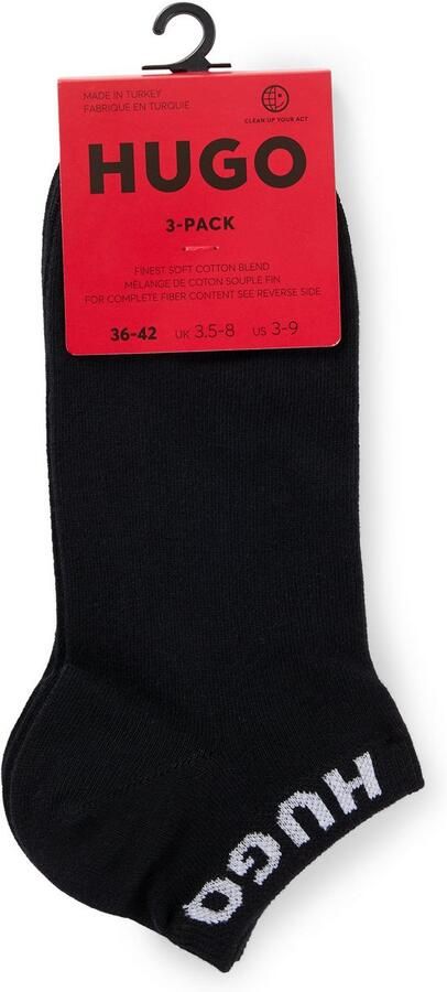HUGO underwear Sokken 3P AS UNI CC W met contrasterende logo-opdruk (3 paar Set van 3) - Foto 8