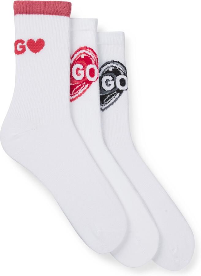 HUGO underwear Sportsokken 3P QS VALENTINE CC W zijn voorzien van logo's in valentijnsdag-look (Set van 3) - Foto 5