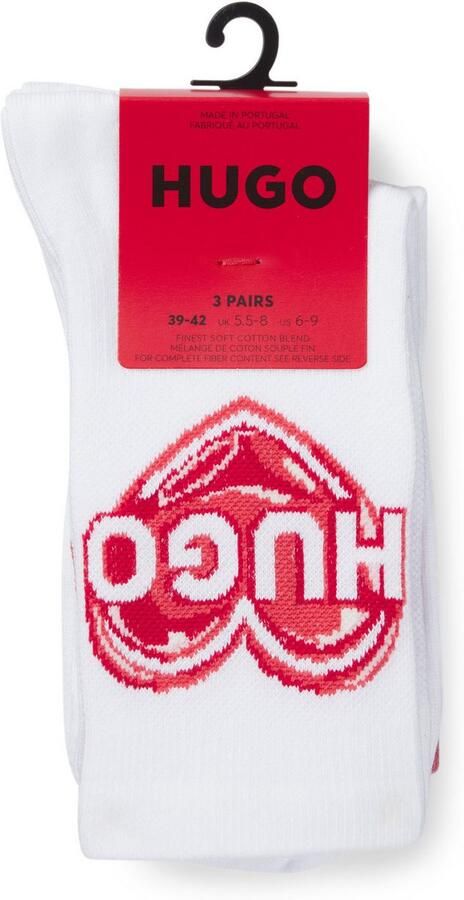HUGO underwear Sportsokken 3P QS VALENTINE CC W zijn voorzien van logo's in valentijnsdag-look (Set van 3) - Foto 4