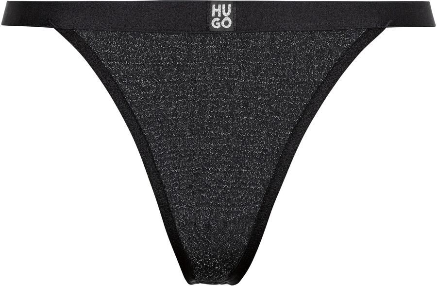 HUGO underwear String LUREX 102657 met hugo-opschrift en glitter