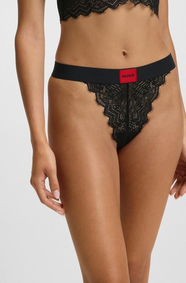 HUGO underwear String RL LACE met logo-opschrift op de band - Foto 5