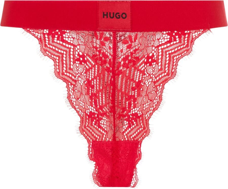 HUGO underwear String RL LACE met logo-opschrift op de band