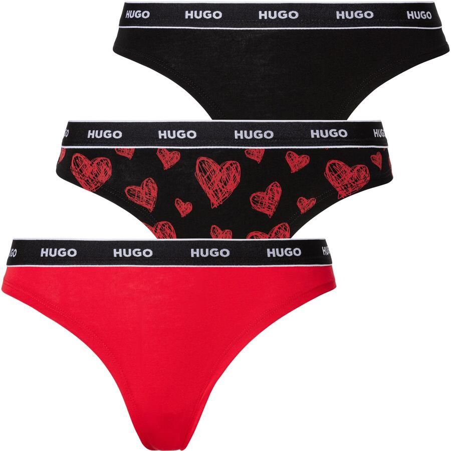 HUGO underwear String TRIPLET THONG DESIGN (set 3 stuks 3) - Foto 2