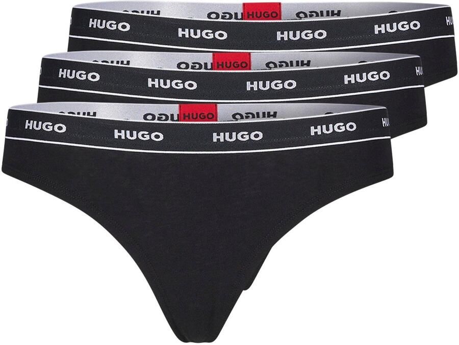 HUGO underwear String TRIPLET THONG STRIPE met hugo logo-elastisch tailleband (3 stuks) - Foto 5