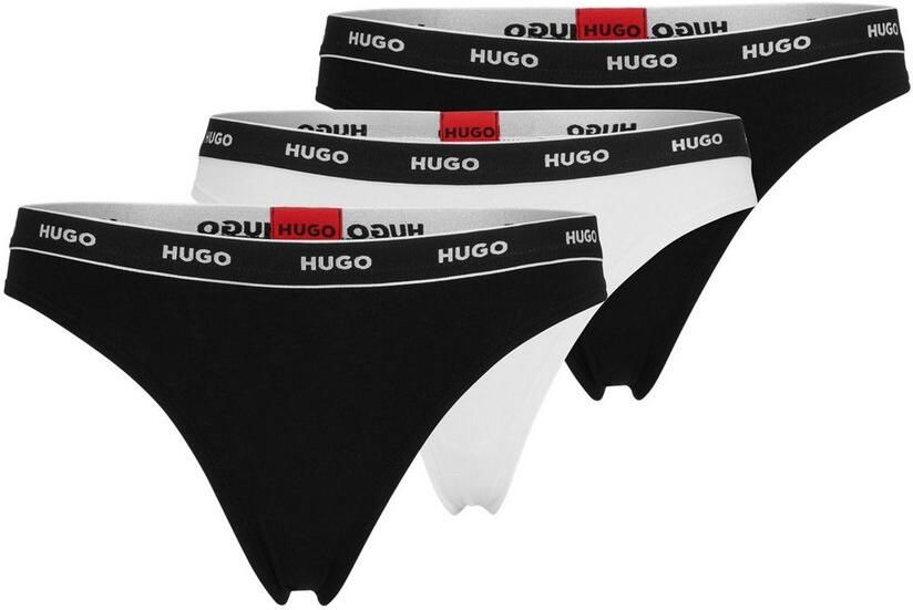 HUGO underwear String TRIPLET THONG STRIPE met hugo logo-elastisch tailleband (3 stuks) - Foto 8