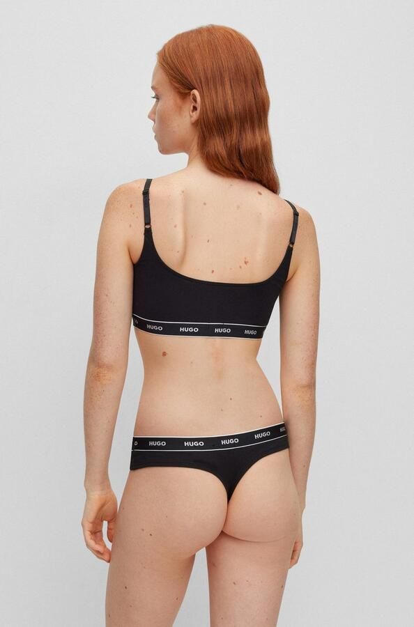 HUGO underwear String TRIPLET THONG STRIPE met hugo logo-elastisch tailleband (3 stuks) - Foto 5