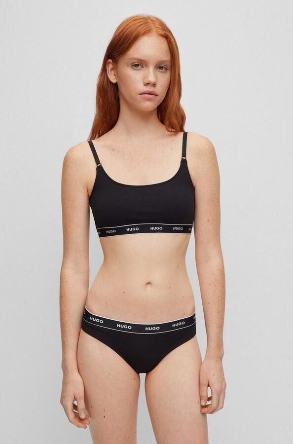 HUGO underwear String TRIPLET THONG STRIPE met hugo logo-elastisch tailleband (3 stuks) - Foto 6