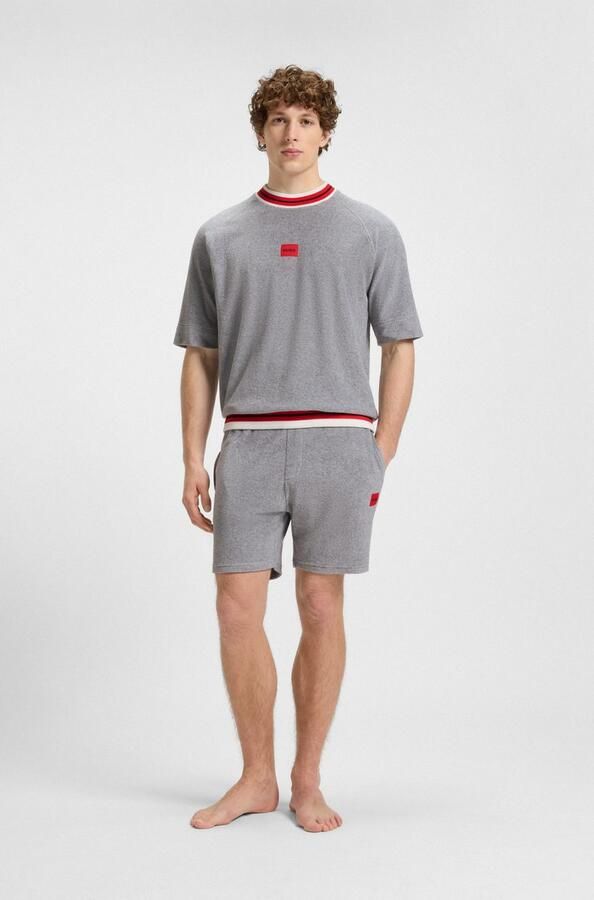 HUGO underwear Sweatshirt Jaxon contrasterende details relaxed fit korte mouwen - Foto 4