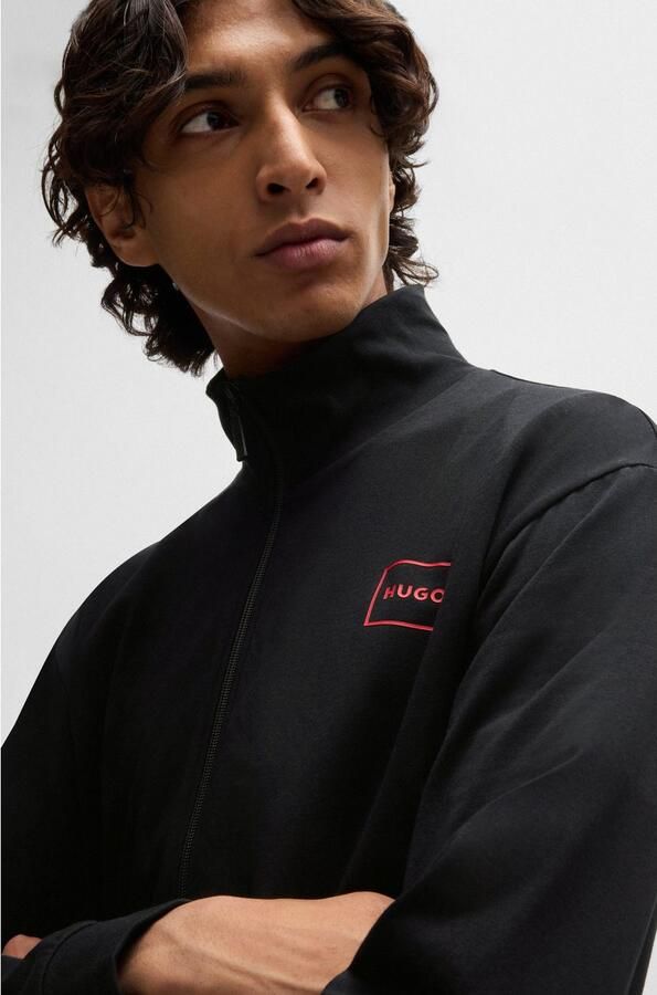 HUGO underwear Sweatvest Laze Zip Jacket met zakken opzij - Foto 4