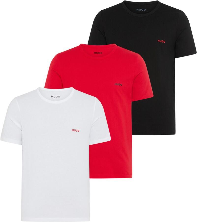 HUGO underwear T-shirt RN TRIPL met een ronde hals (set 3-delig)