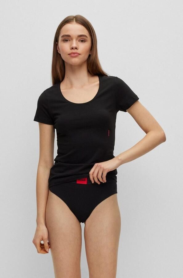 HUGO underwear T-shirt TWIN met verticale logoprint (2-delig Set van 2) - Foto 10