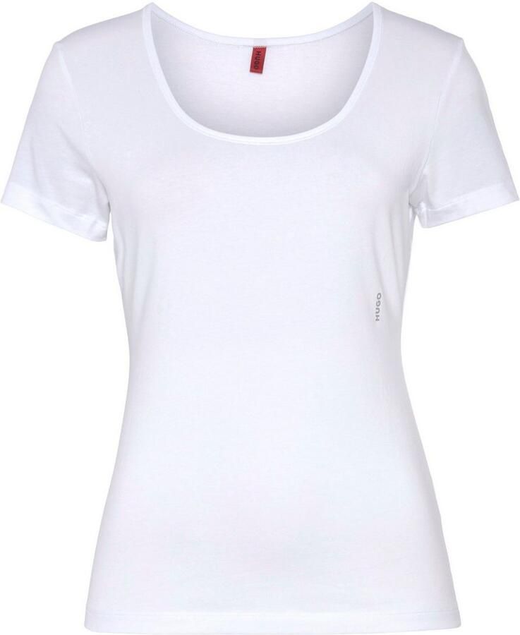 HUGO underwear T-shirt TWIN met verticale logoprint (2-delig Set van 2) - Foto 2