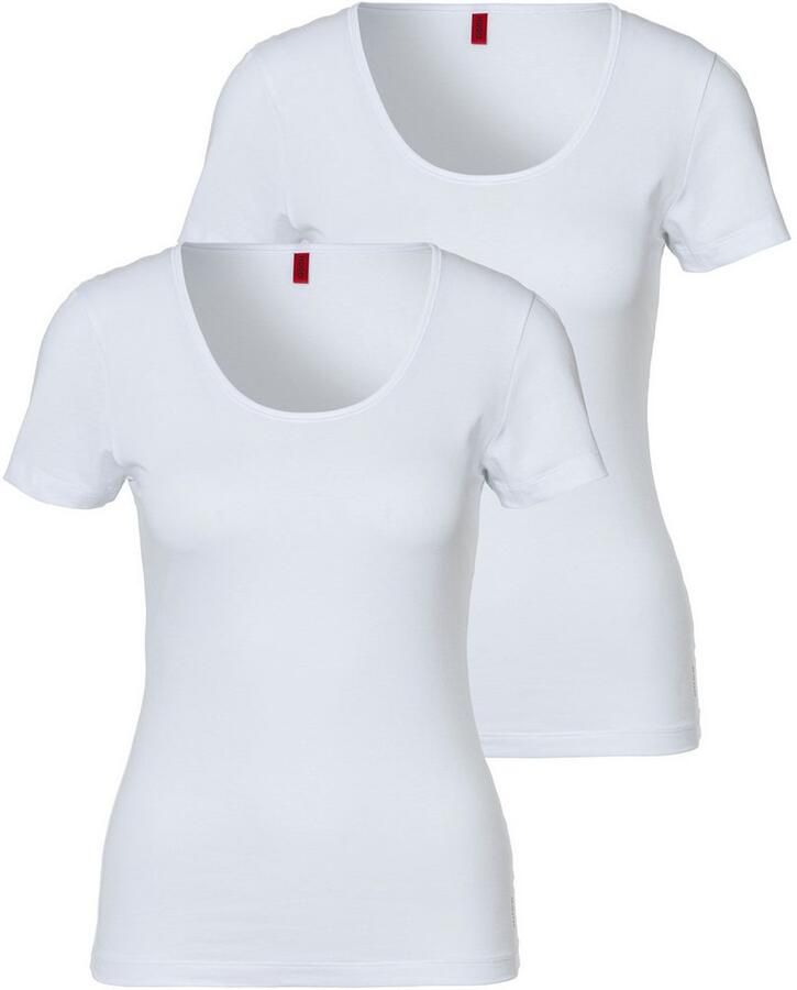 HUGO underwear T-shirt TWIN met verticale logoprint (2-delig Set van 2) - Foto 6