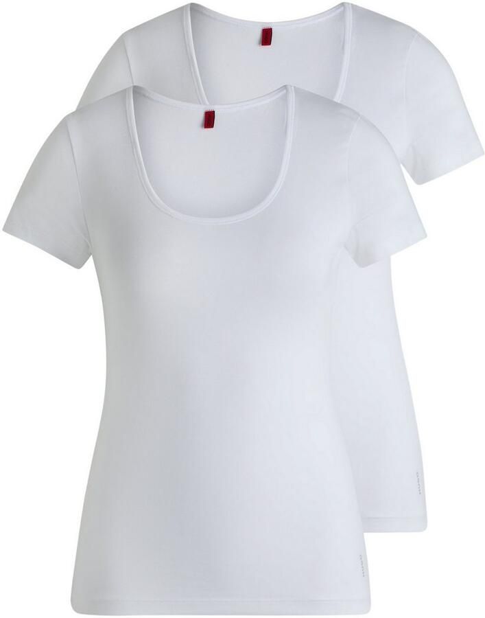 HUGO underwear T-shirt TWIN met verticale logoprint (2-delig Set van 2) - Foto 7