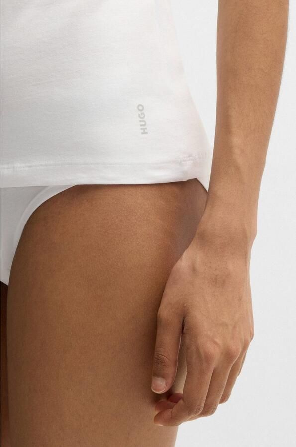 HUGO underwear T-shirt TWIN met verticale logoprint (2-delig Set van 2) - Foto 12