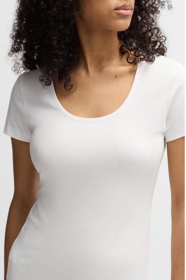 HUGO underwear T-shirt TWIN met verticale logoprint (2-delig Set van 2) - Foto 9