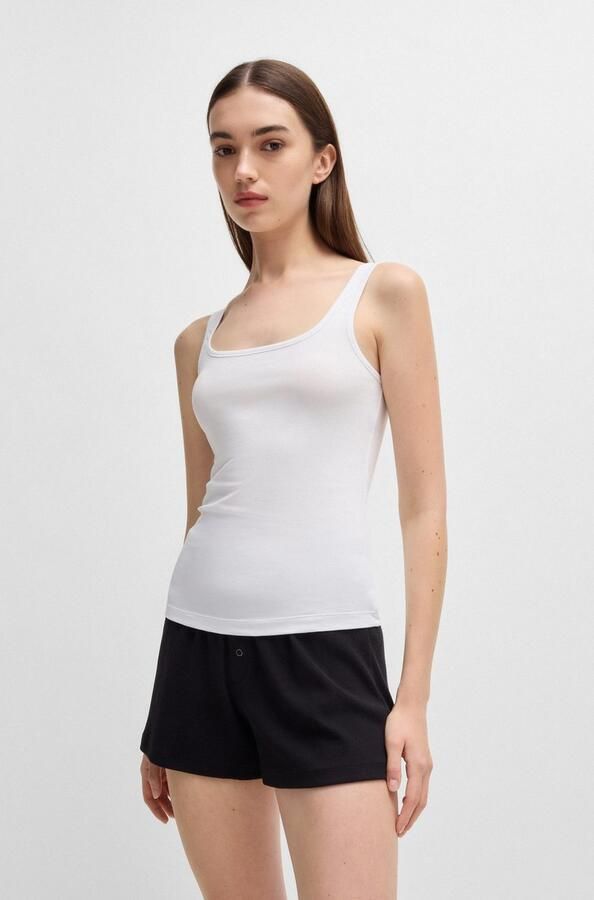 HUGO underwear Tanktop TWIN VEST met verticale logoprint (Set van 2) - Foto 7